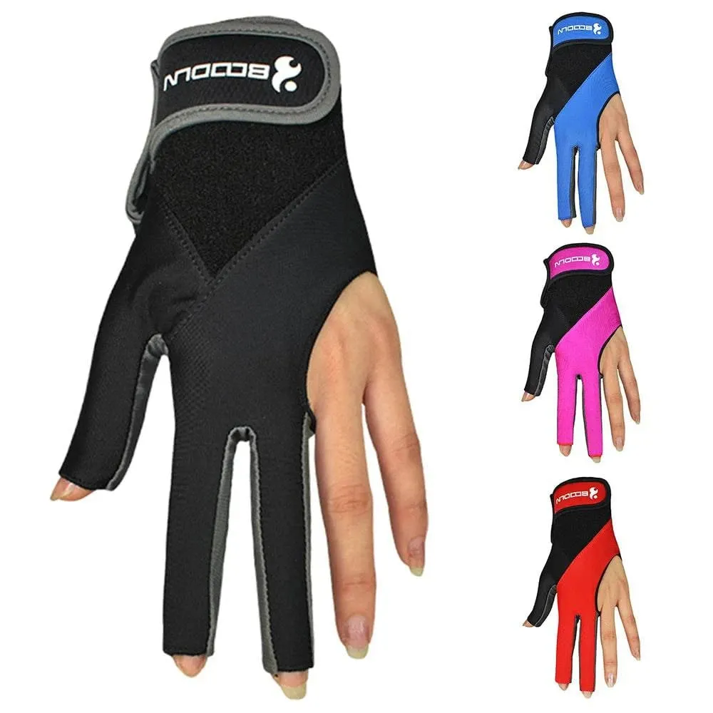 1 PCS Pool Cue Gloves Billiard Three Cut Gloves Left Hands Gloves Billiard Accessories