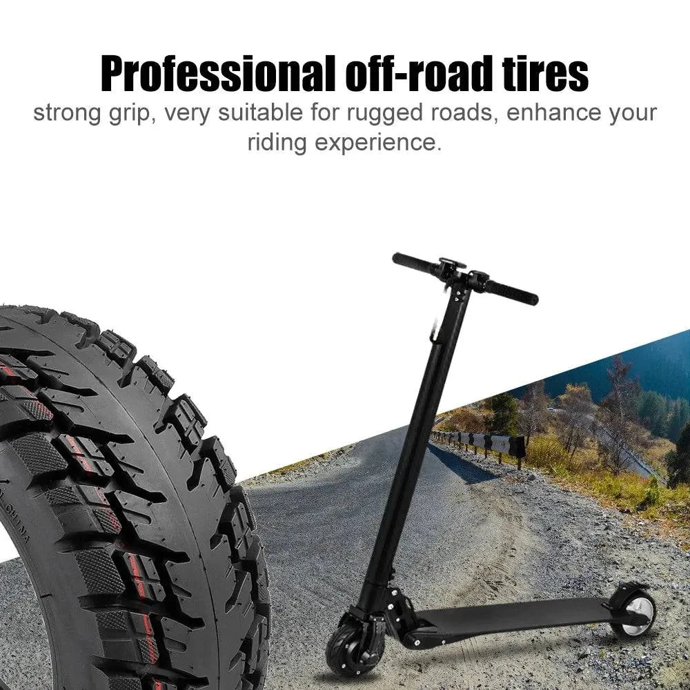 11 Inch 100/65-6.5 Scooter Tires Tubeless Tire Widened Thickened Vacuum Tire Off-Road Tire with Nozzle