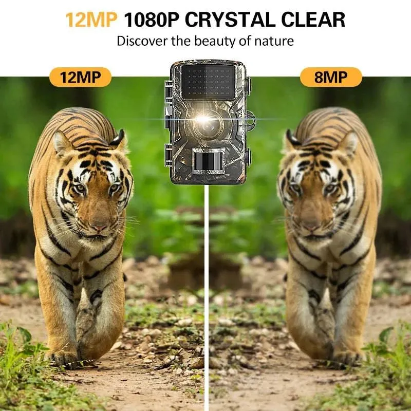 12MP 1080P Trail Hunting Camera Wildcamera Wild Surveillance 2''  TFT Night Vision Wildlife Scouting Cameras Photo Traps Track