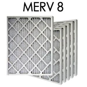 14x20x2 MERV 8 Pleated Air Filter 6PK | 13.75x19.75x1.75 - Actual Size