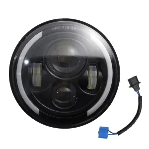 1pc 7 Inch Round Shaped LED Front Headlight Replacement For Jeep Wrangler JK LJ TJ CJ Motorcycles Headlight