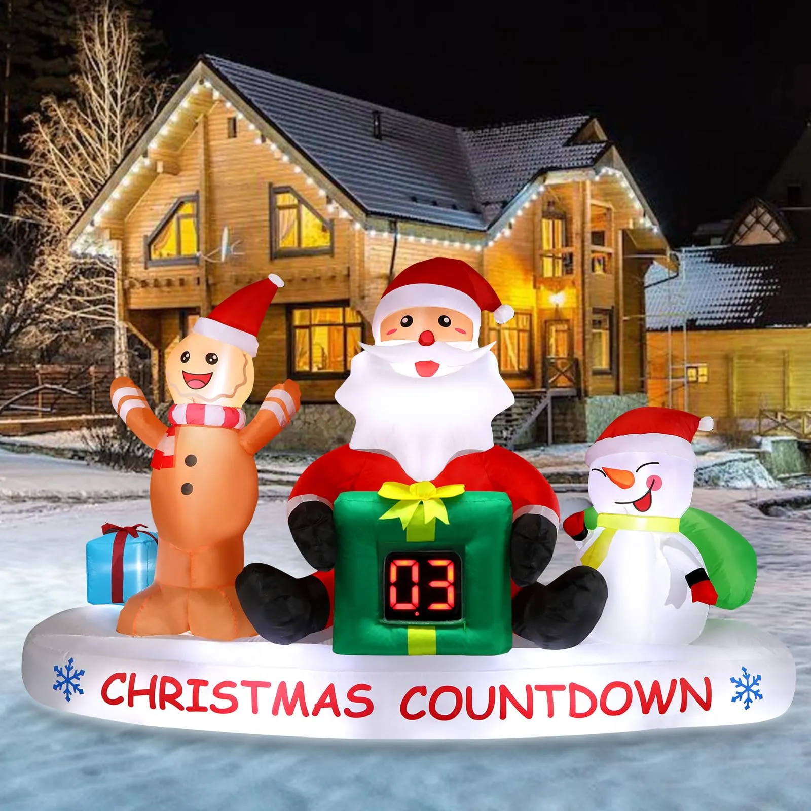 8 FT Christmas Inflatable Outdoor Decorations