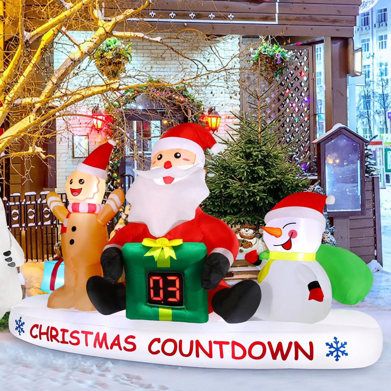 8 FT Christmas Inflatable Outdoor Decorations