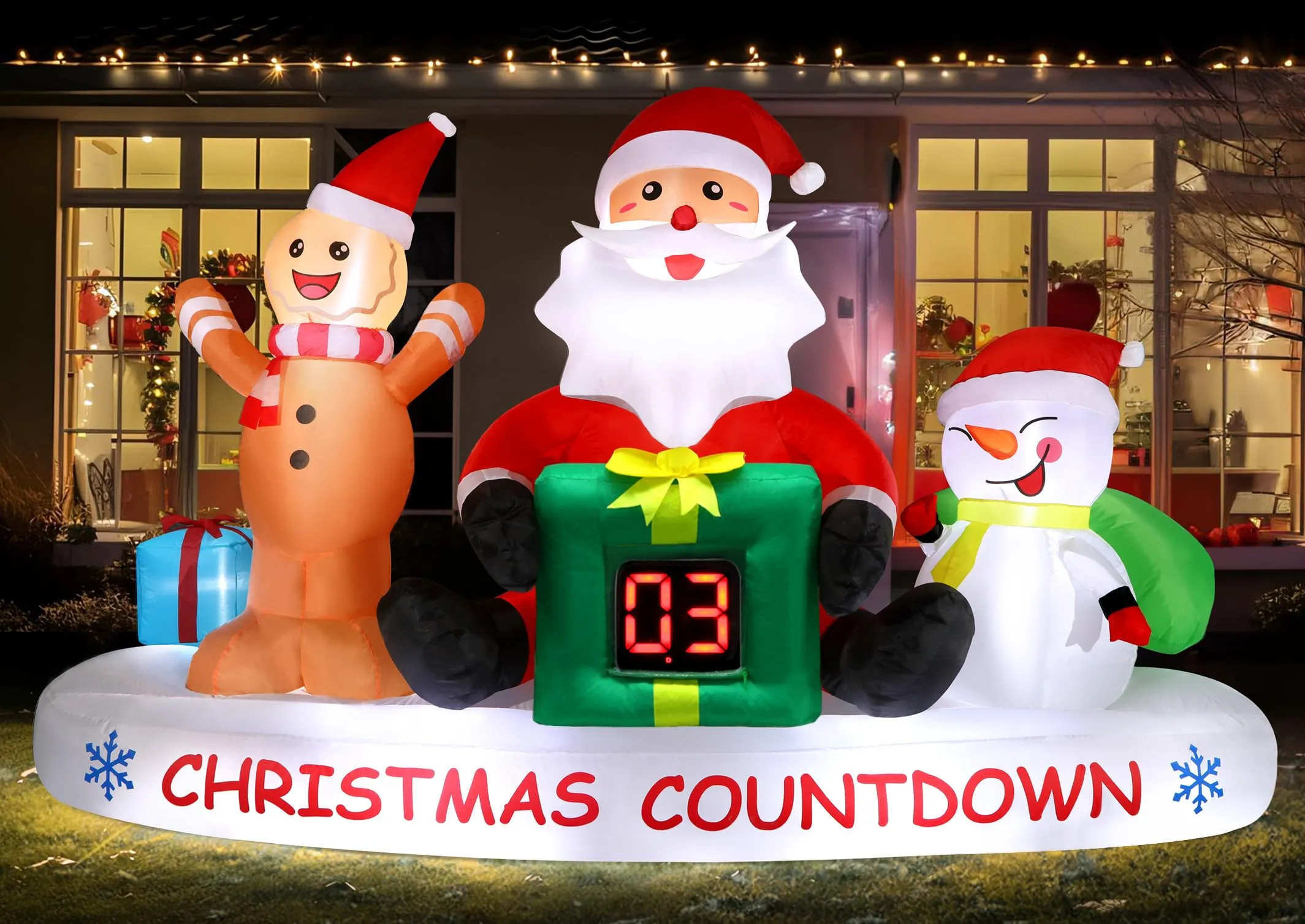 8 FT Christmas Inflatable Outdoor Decorations