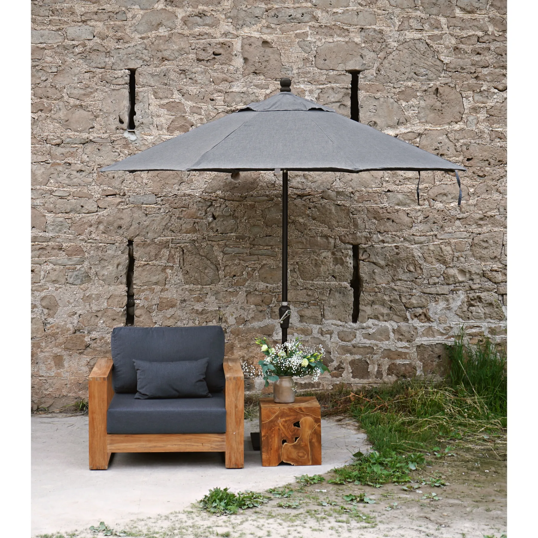 9' Auto Tilt Market Umbrella