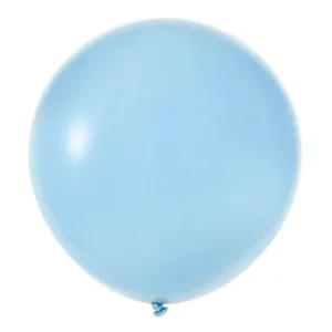 Baby Blue 18" Matte Large Round Latex Balloons | 10 pcs