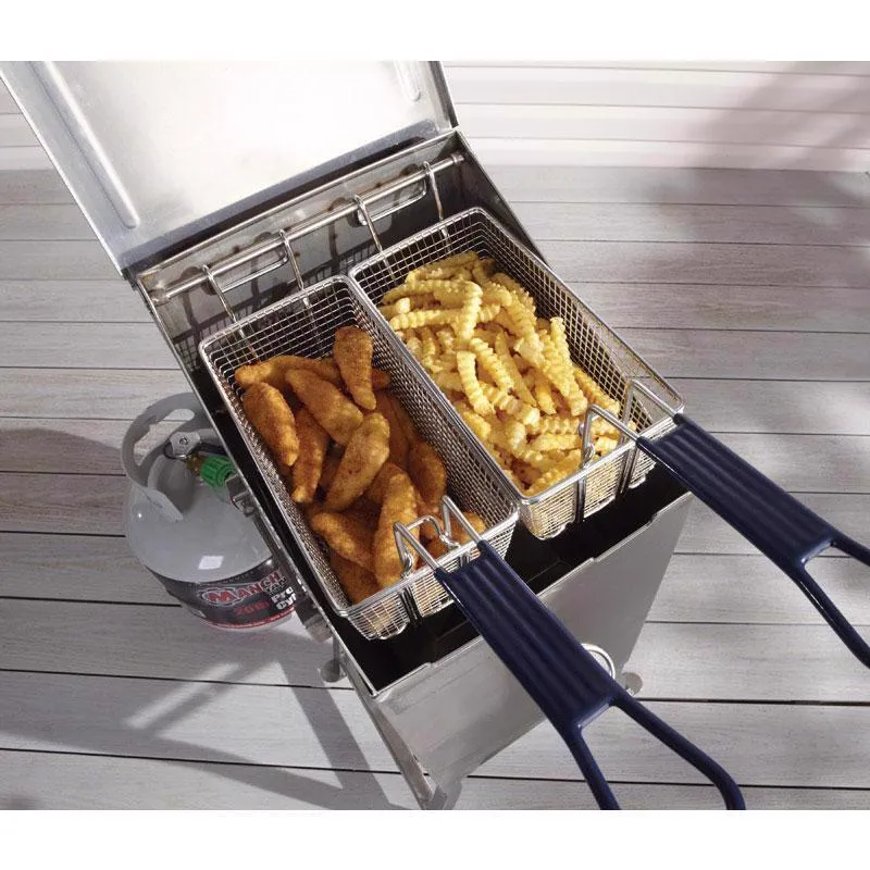 Bayou Classic 57000 BTU Deep Fryer, 4 Gal. - Stainless Steel