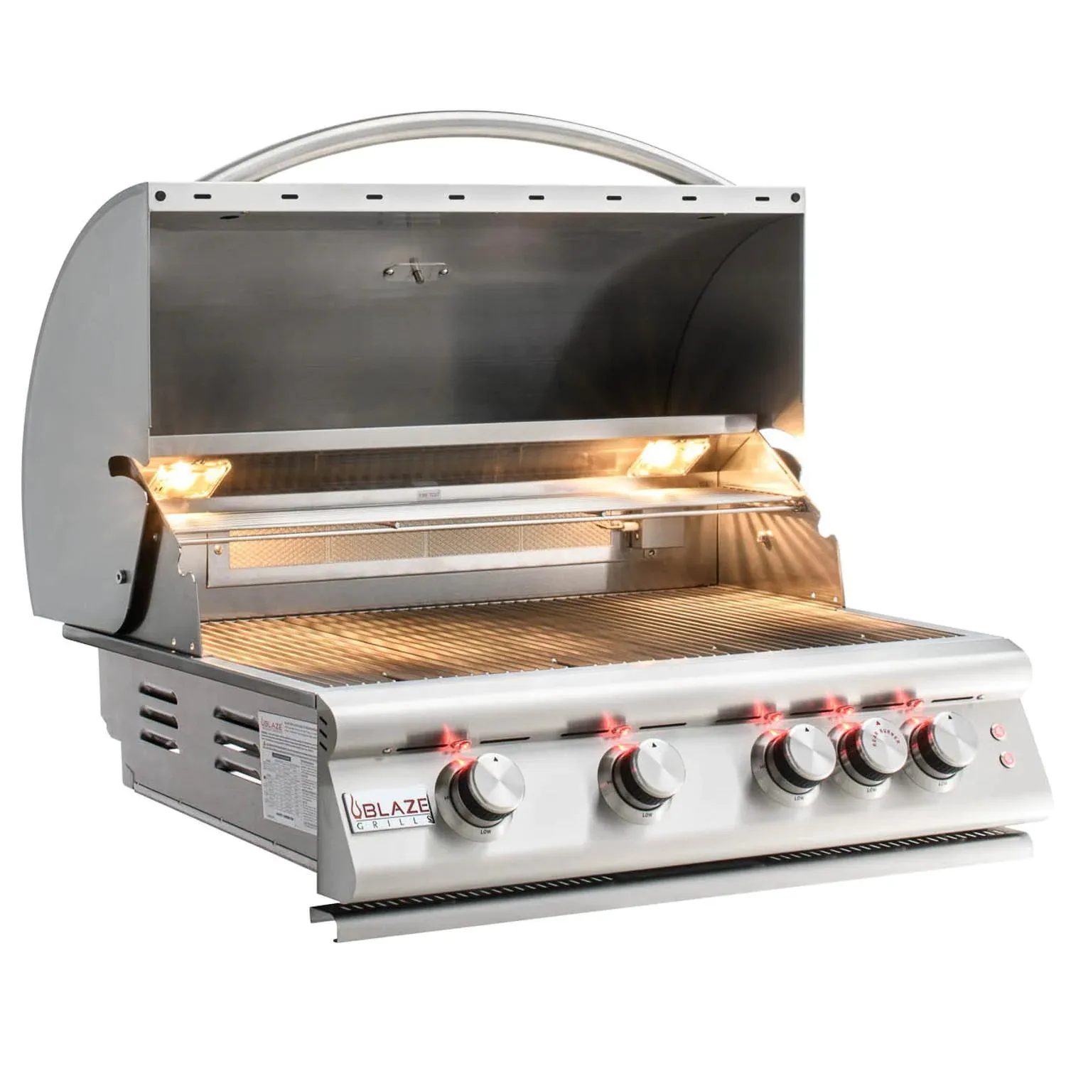 Blaze 6 ft BBQ Island with Premium 32-Inch LTE Series Natural Gas Grill in Stainless Steel (BLZ-SS-ISLAND-4LTE2-NG)