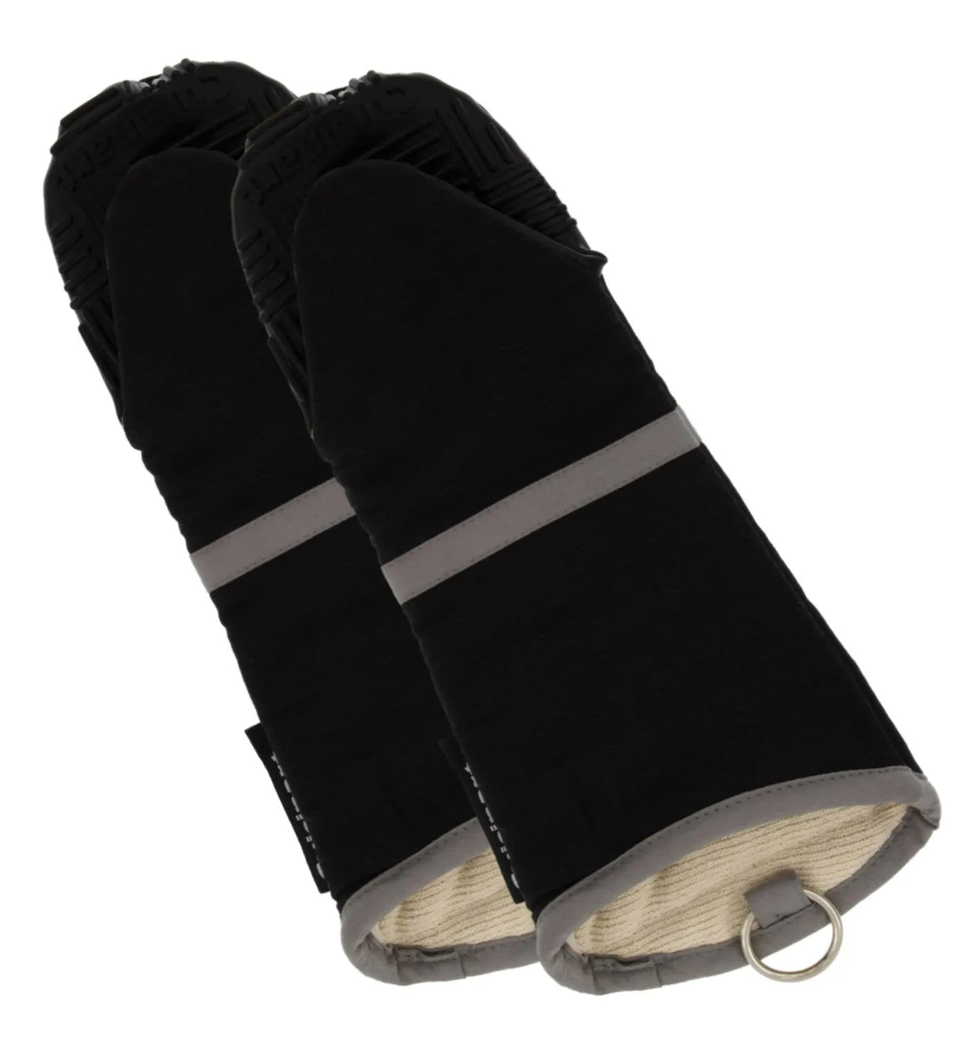 Cuisinart Oven Mitt with Non-Slip Silicone Grip, Heat Resistant to 500&deg; F, Black, 2pk