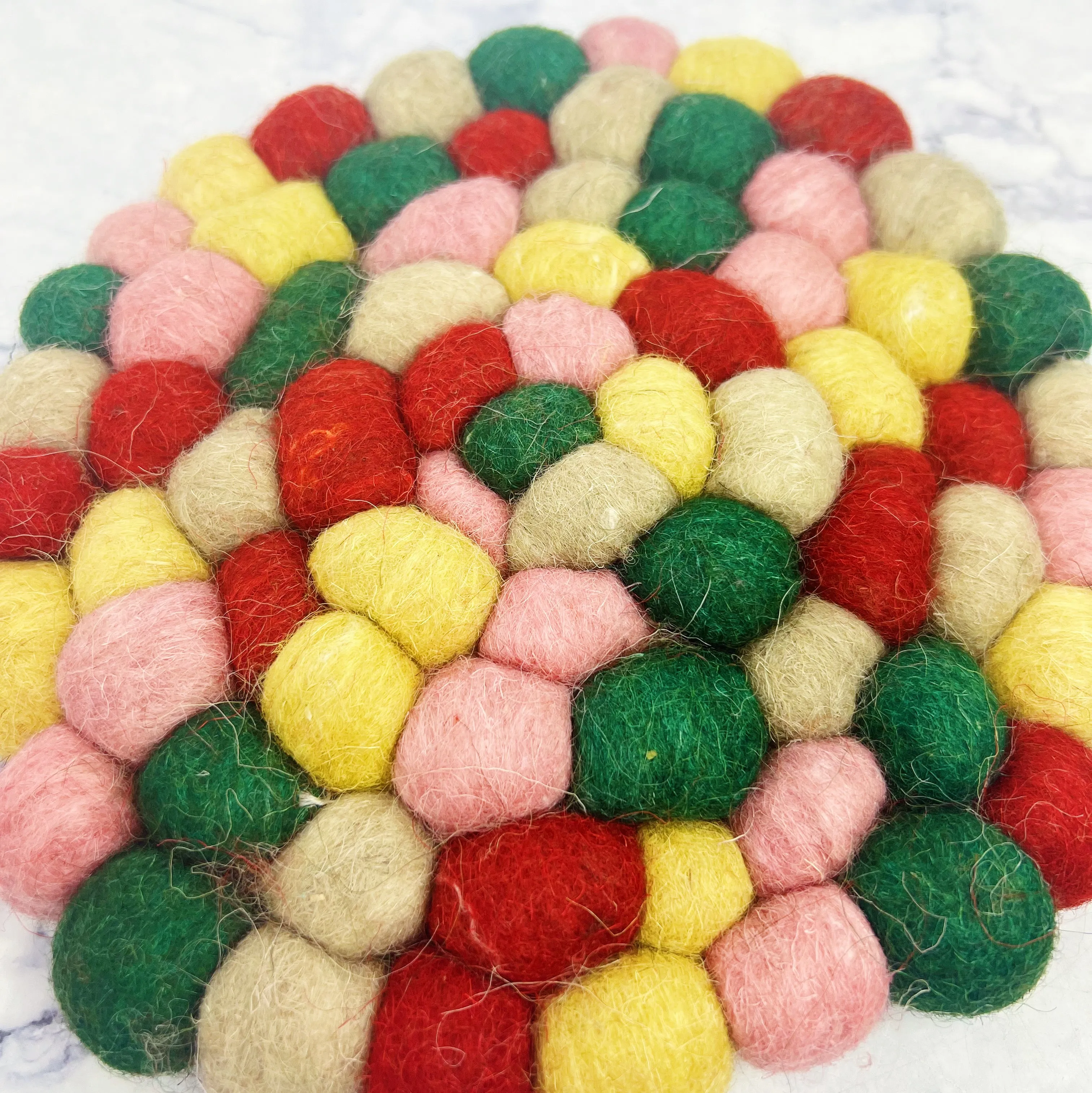 Festive Holiday Wool Trivet