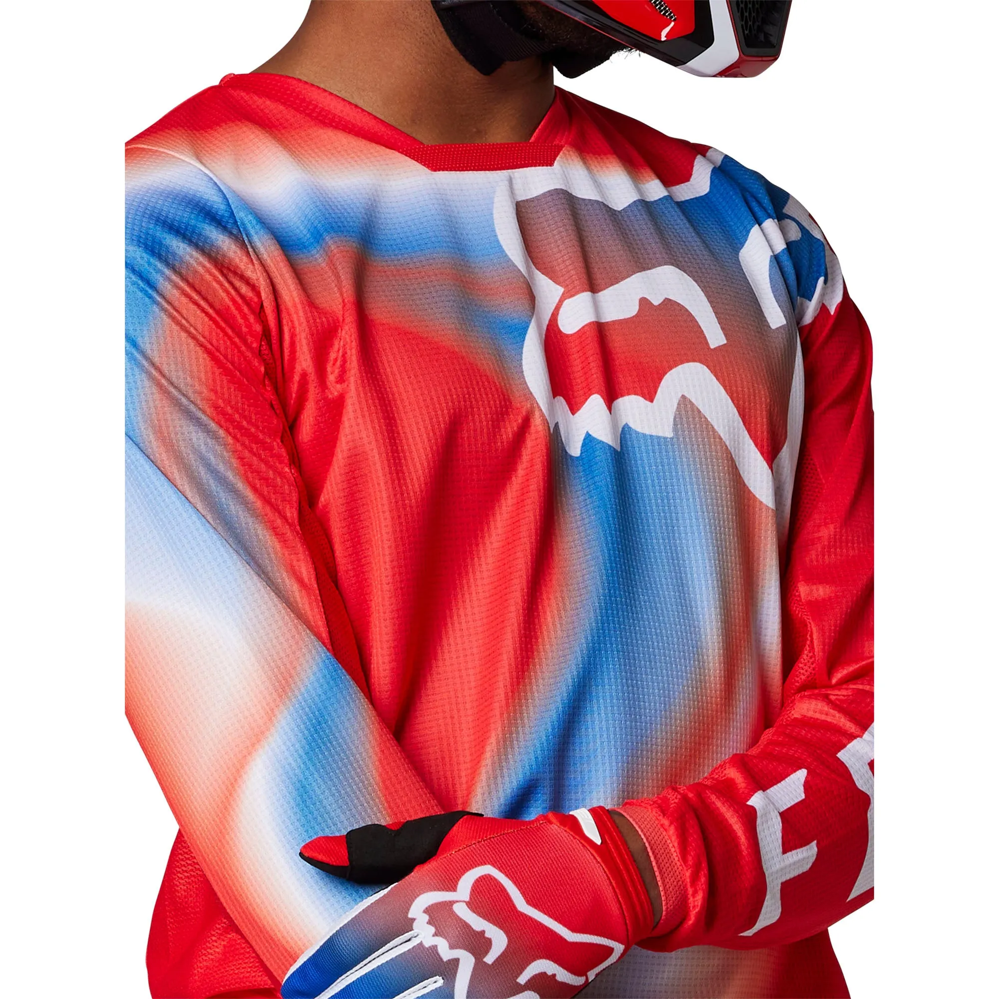 Fox Racing  Mens Flo Red 180 Toxsyk Motocross Jersey Offroad MotoX Long Sleeve