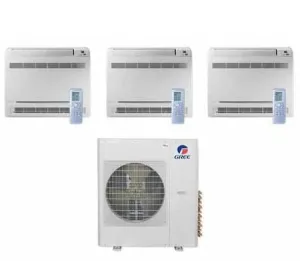 GREE Multi Gen2 Series 36,000 BTU 3-Zone Mini Floor Console 9K 12K 18K Ductless Mini-Split System