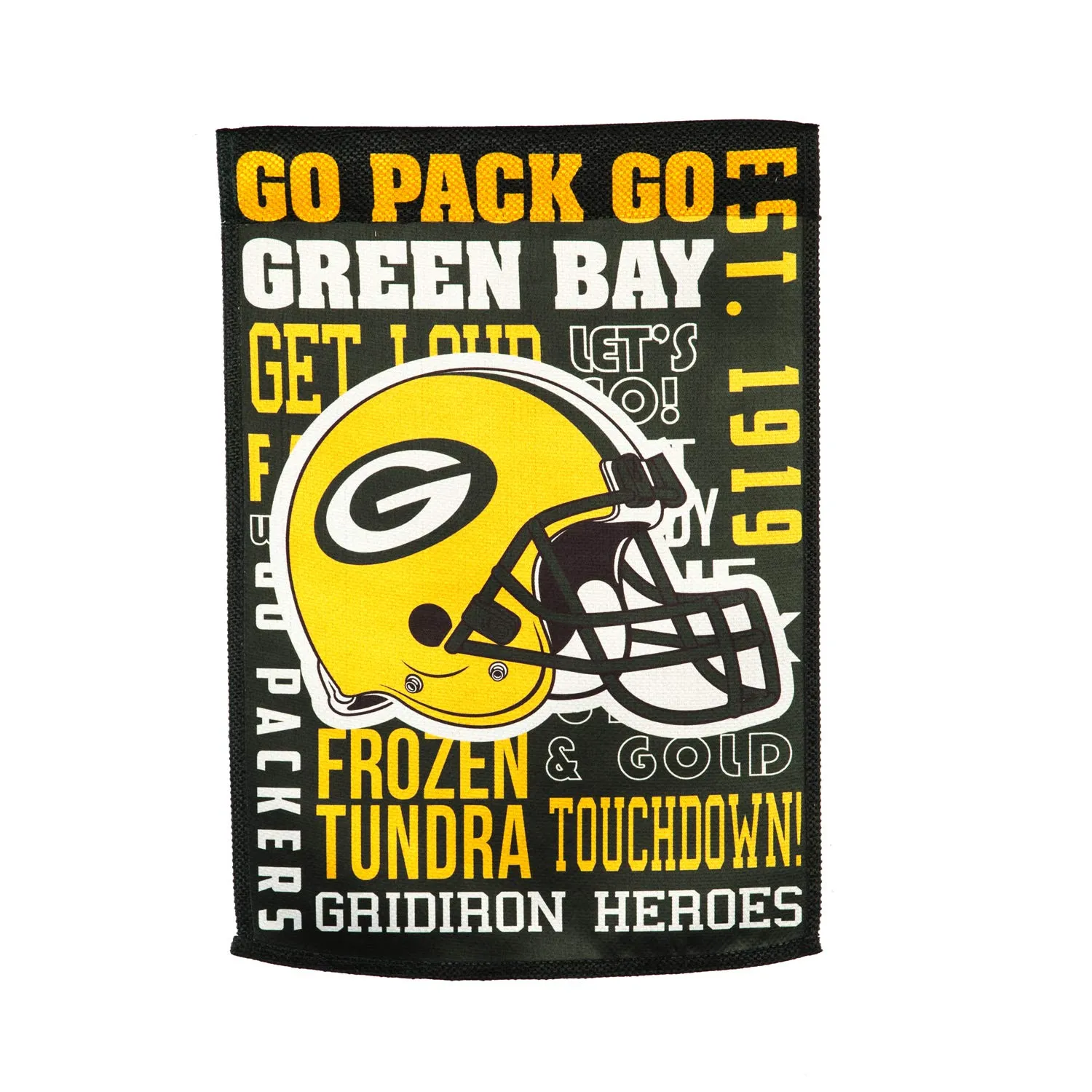 Green Bay Packers Fan Rules 29" x 43" Decorative Team Vertical Flag