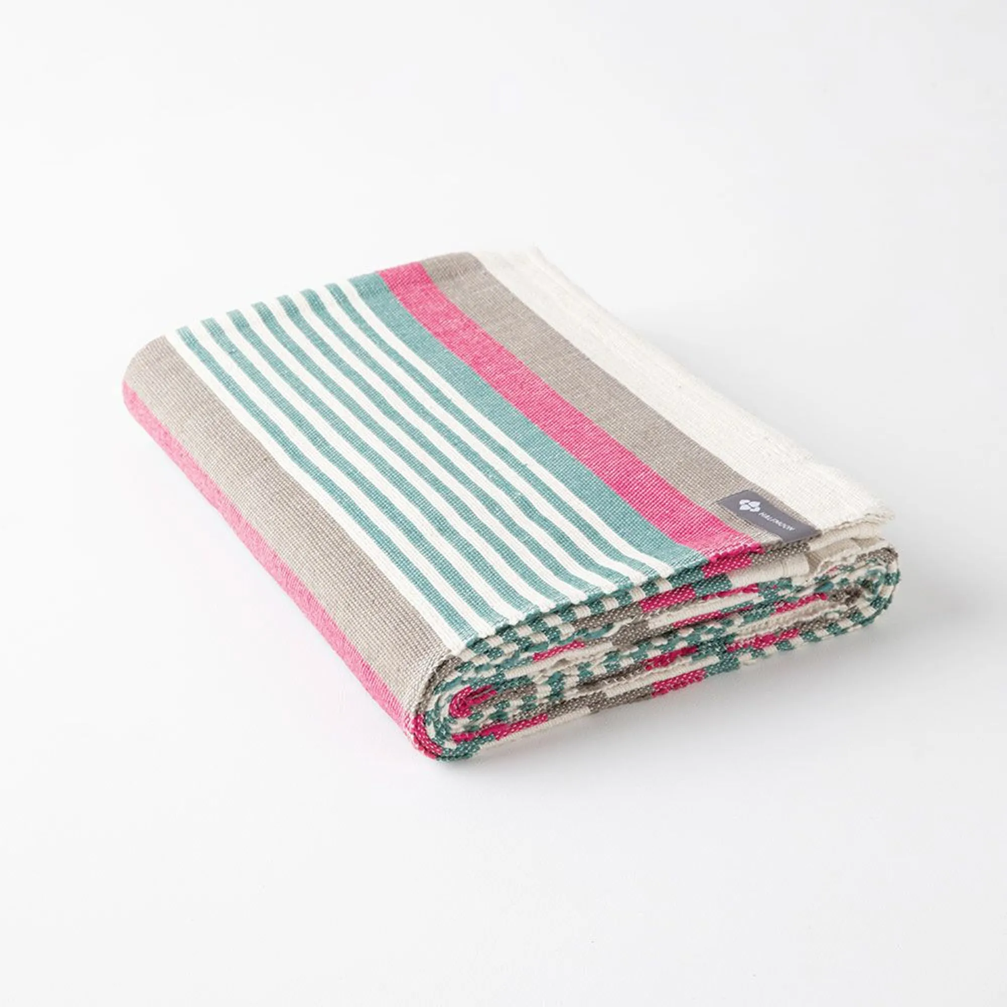 Halfmoon Beachstripe Cotton Yoga Blanket