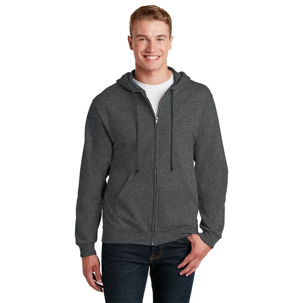 Jerzees® - NuBlend® Full-Zip Hooded Sweatshirt - Black Heather