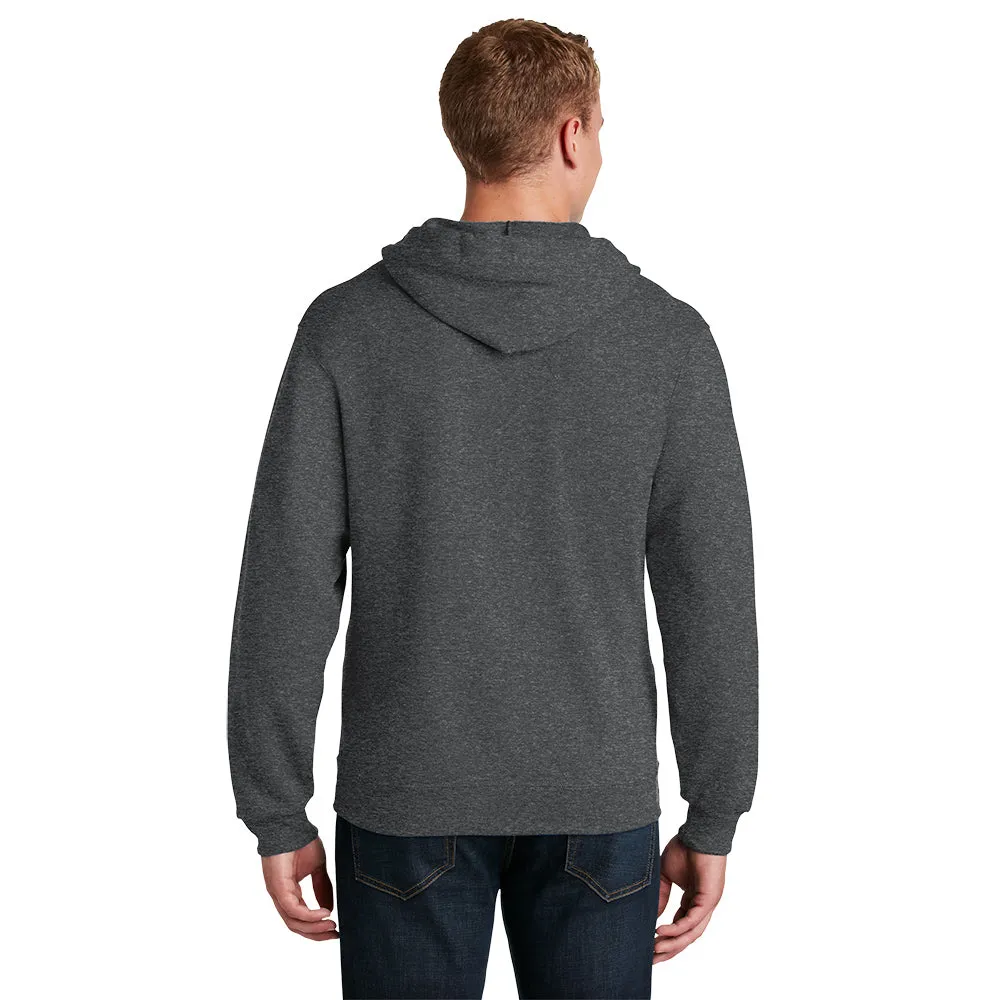 Jerzees® - NuBlend® Full-Zip Hooded Sweatshirt - Black Heather