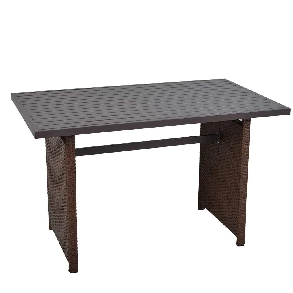 Maycasa Rattan Rectangle Dining Table