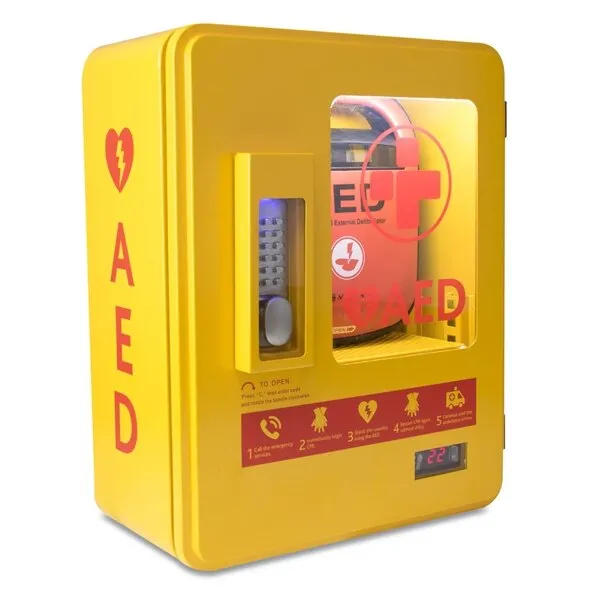 Mediana HeartOn A15 Defibrillator Outdoor Heated Cabinet with Keypad Lock & Alarm