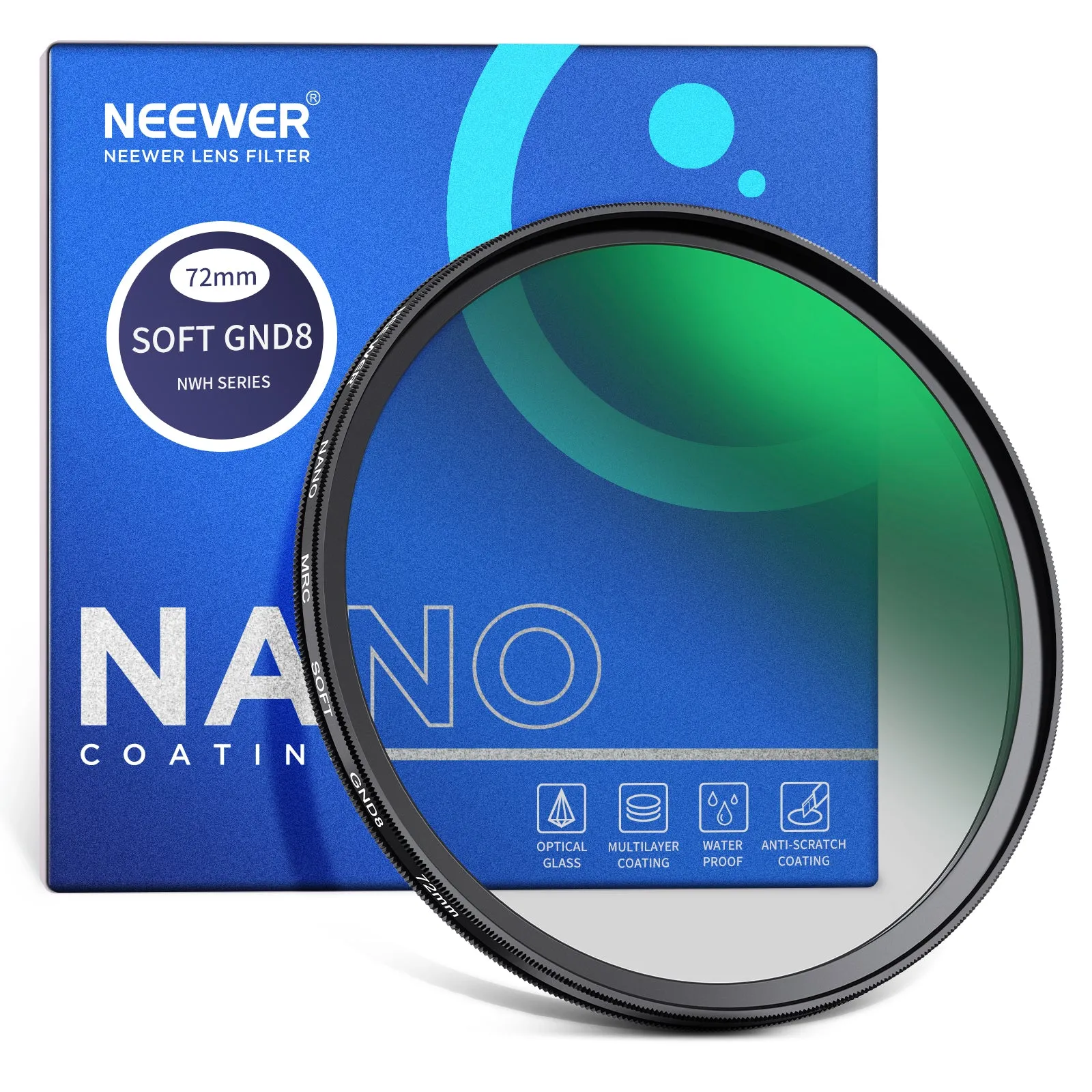 NEEWER 3 Stop HD Soft GND8 Lens Filter