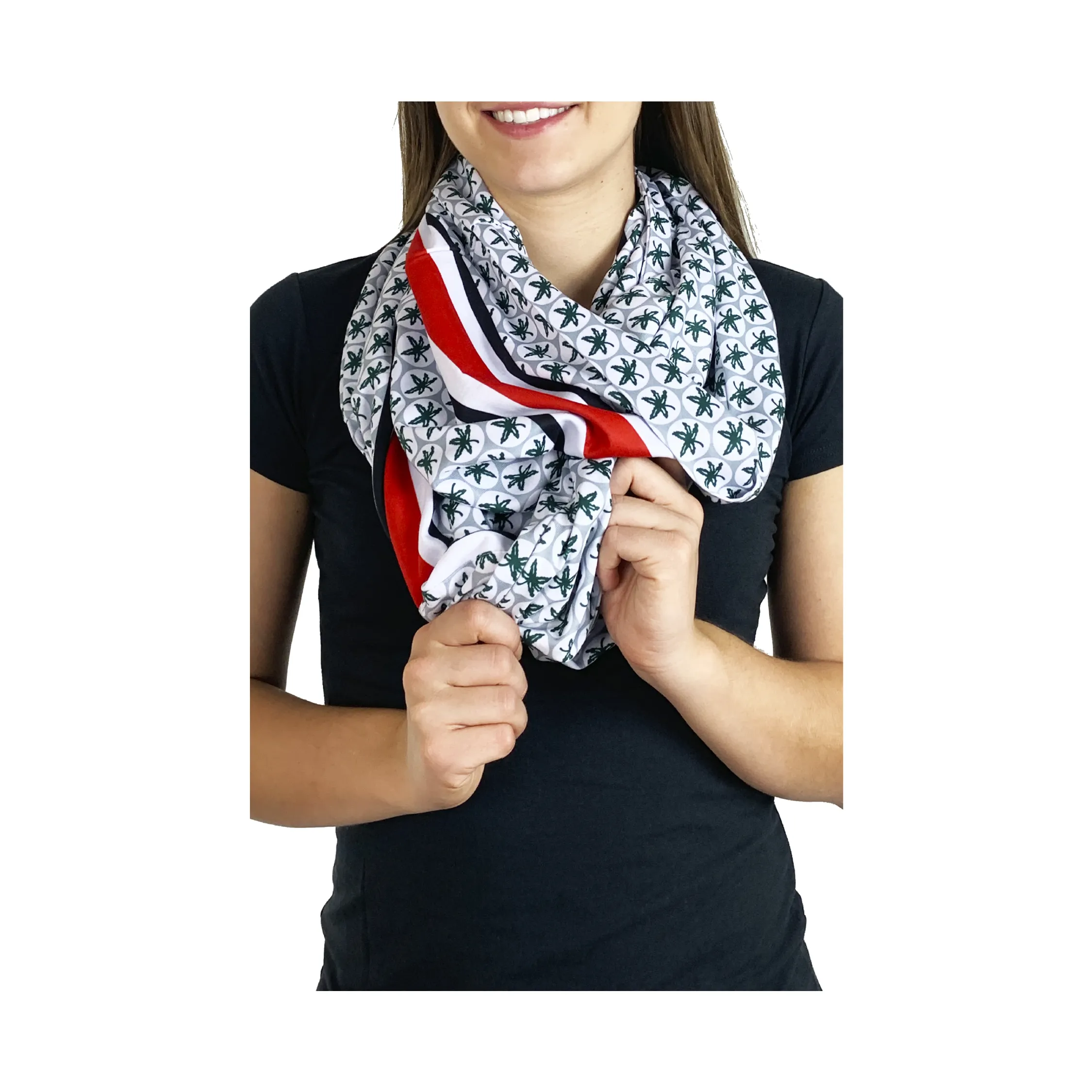 Ohio State Game Day Buckeye Pocket Infinity Scarf