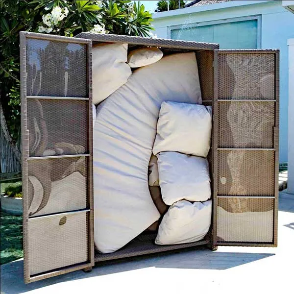 Outdoor Furniture Wicker Cabinet - Protective