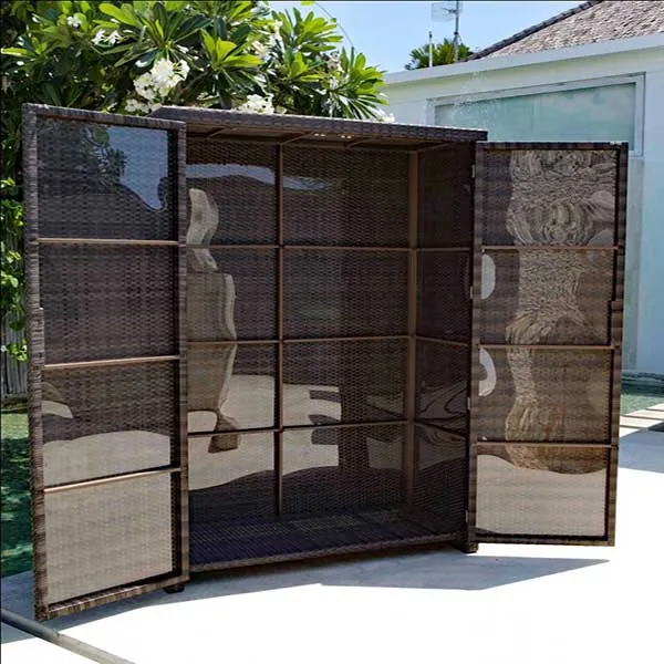 Outdoor Furniture Wicker Cabinet - Protective