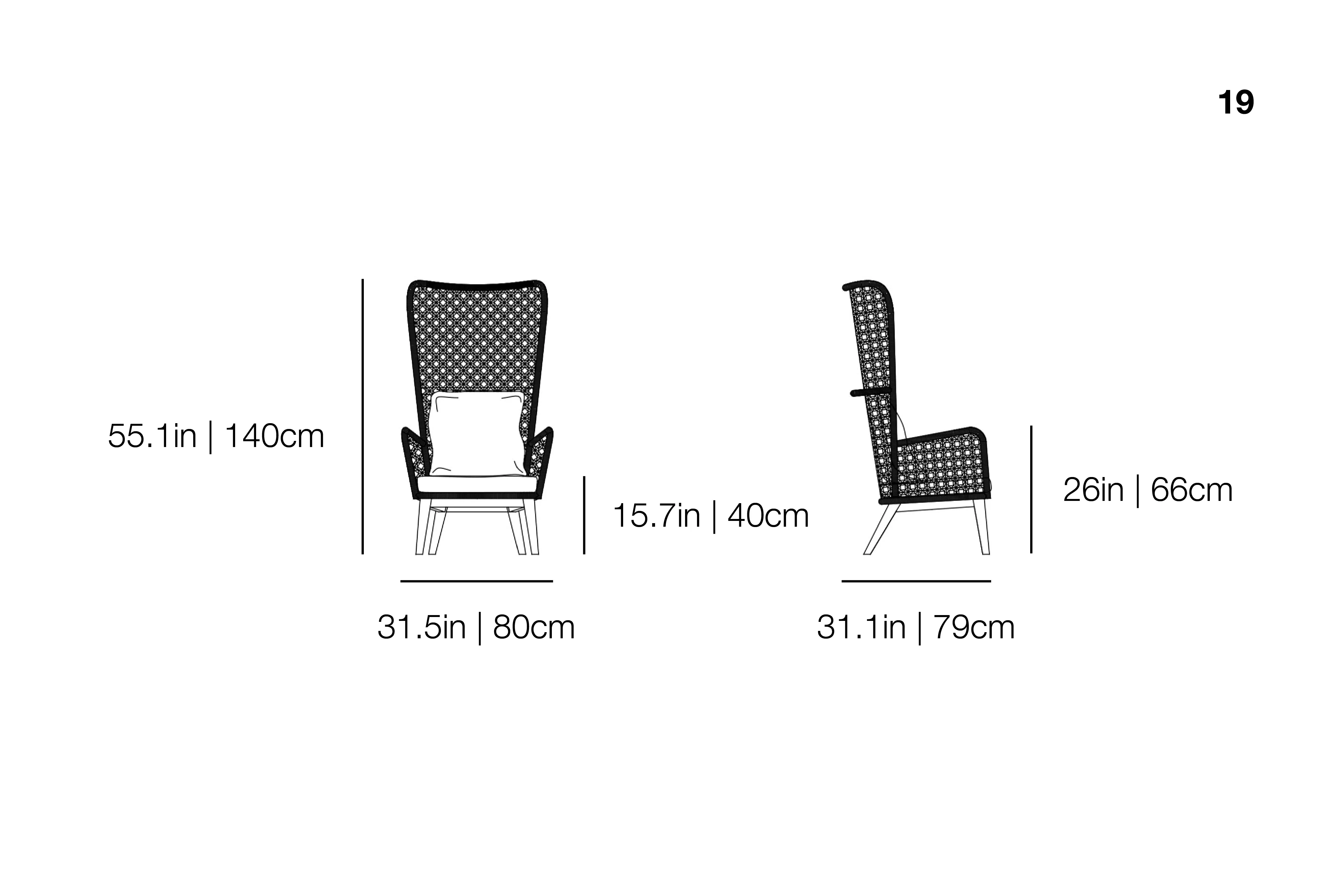 Panda 19 Outdoor Armchair