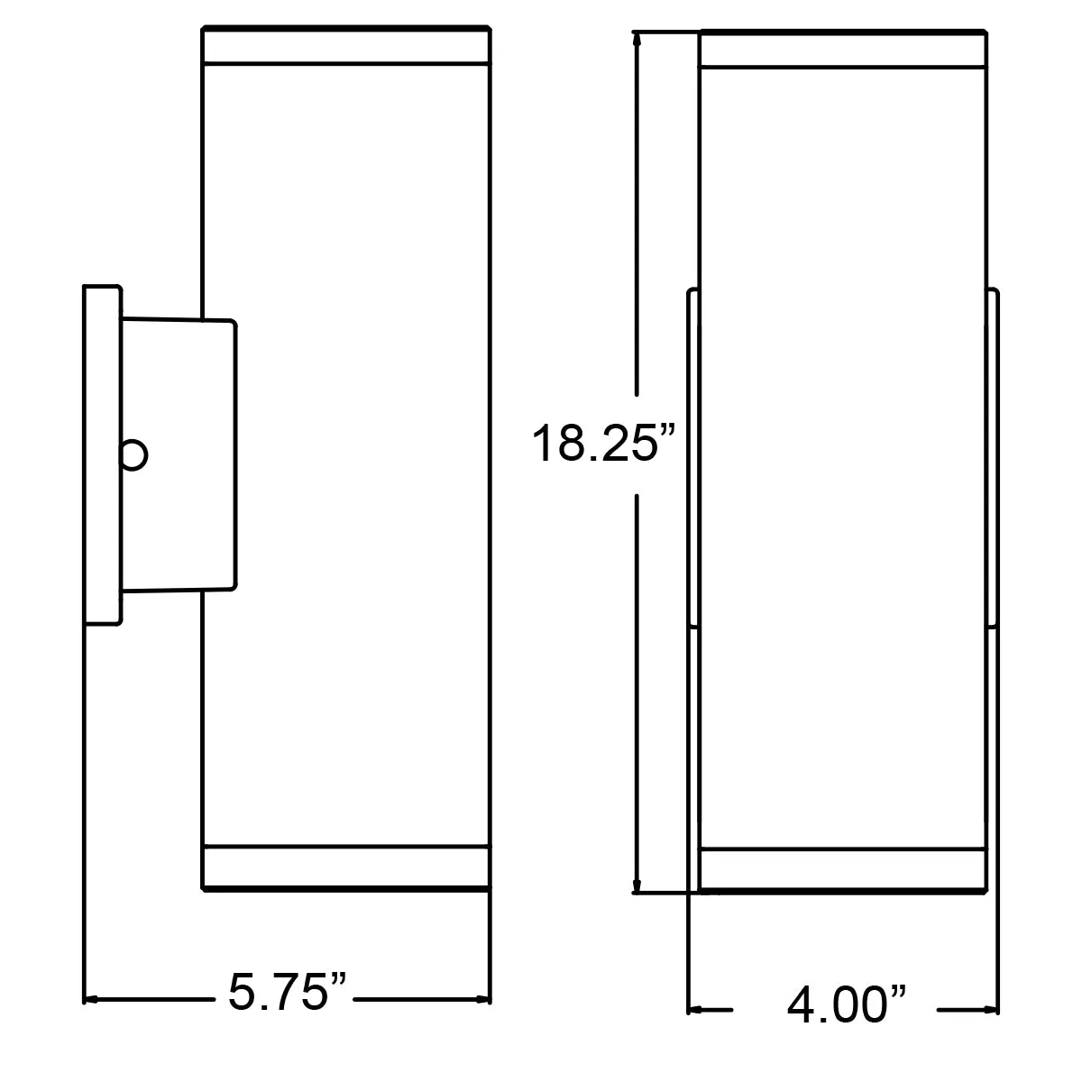 Sandpiper XL Bi-Directional Outdoor LED Wall Mount Sconce Light