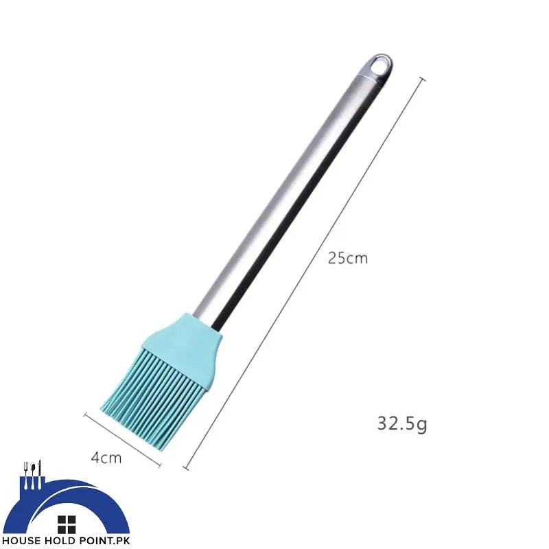 Silicone Oil Brush Steel Handle