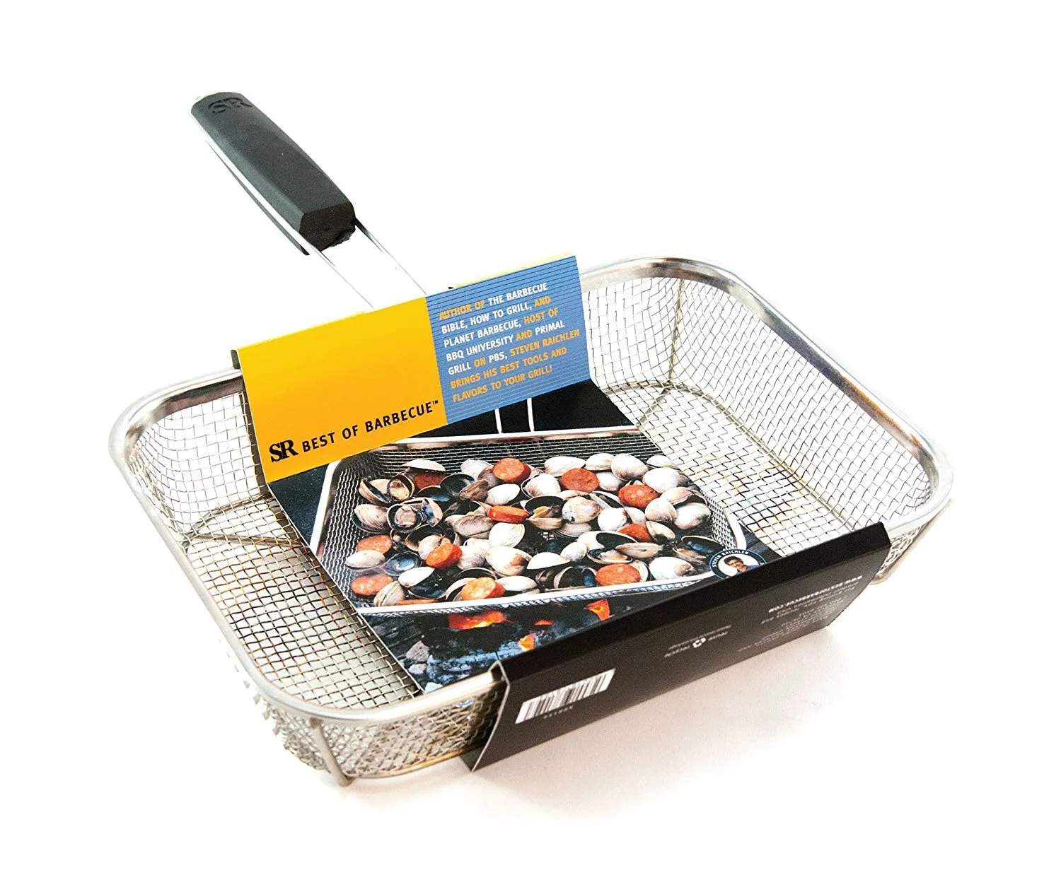 Steven Raichlen Best of Barbecue Stainless Wire Mesh Grilling Basket - SR8154