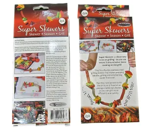 Super Skewers Stainless Steel Flexible Skewer - 2 pack