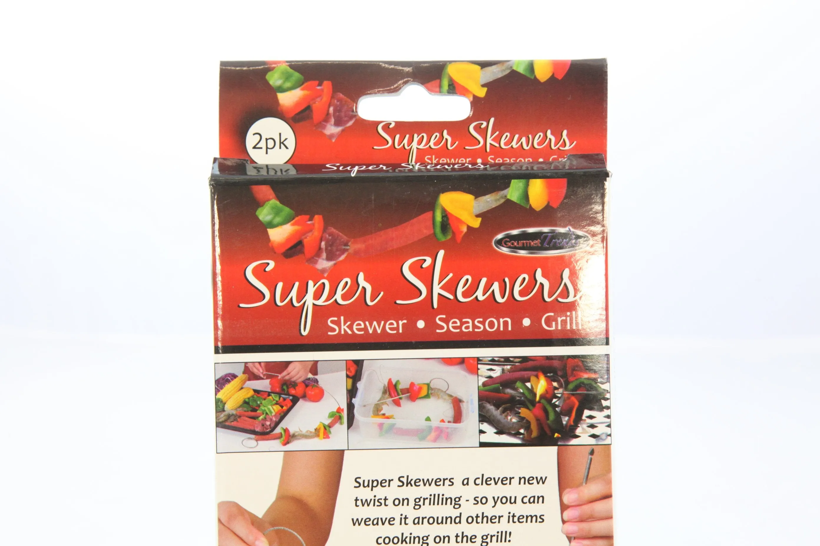 Super Skewers Stainless Steel Flexible Skewer - 2 pack