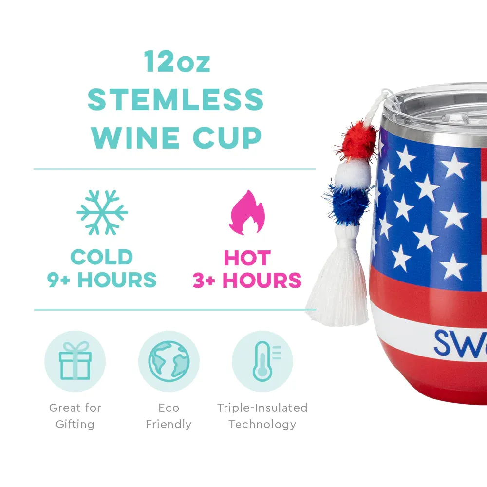 Swig: All American Stemless Wine Cup (12oz)