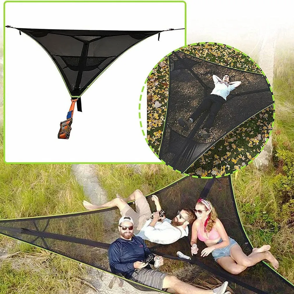 The Largest Hammock in the World/Multi Person Hammock 3 POINT DESIGN Portable Hammock Multi-functional