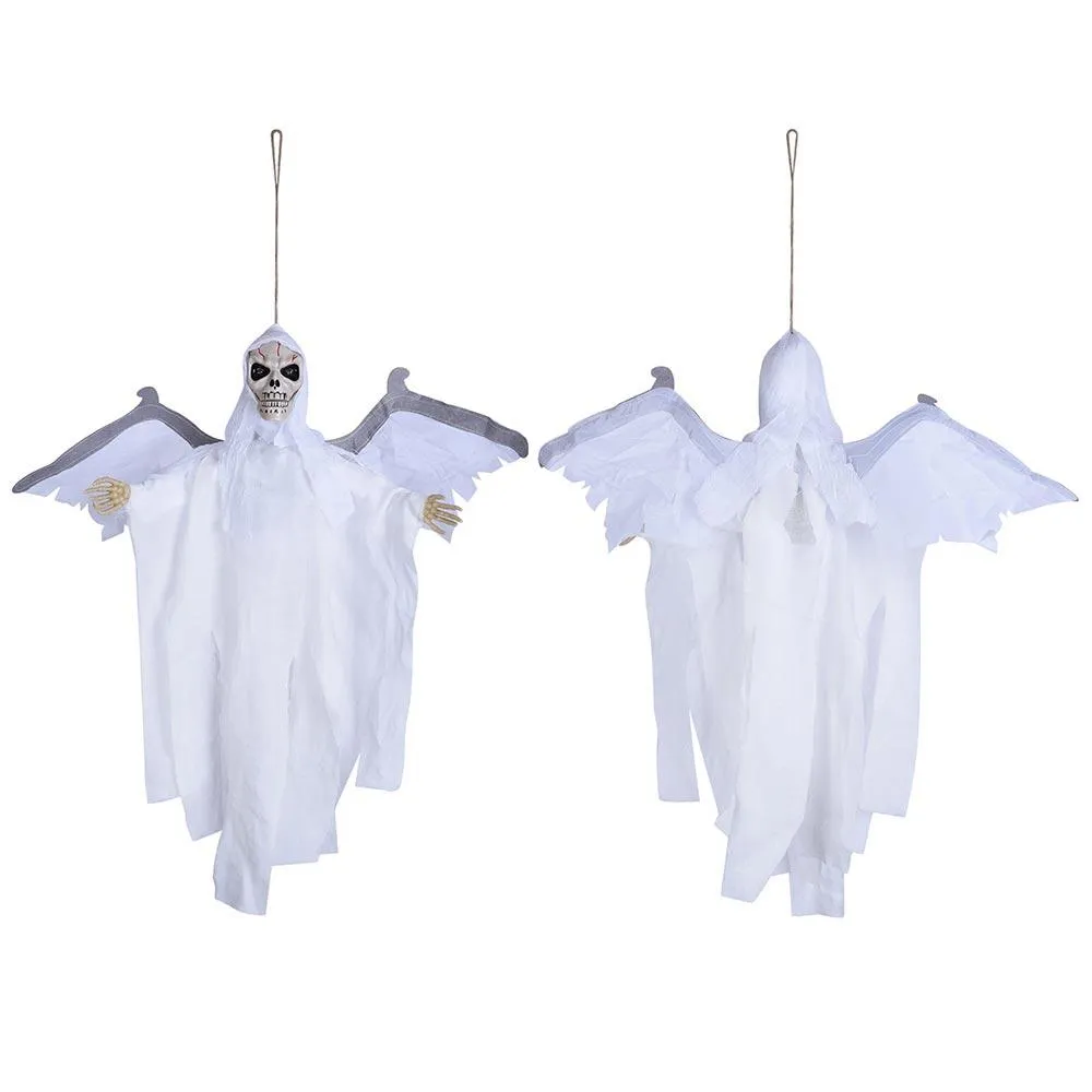 TheLAShop 22x4x20in Light Up Sound Activated Animated Skeleton Props w/ Wings