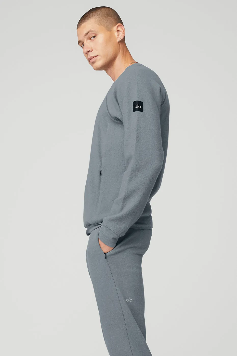 Triumph Crew Neck Sweatshirt - Steel Blue