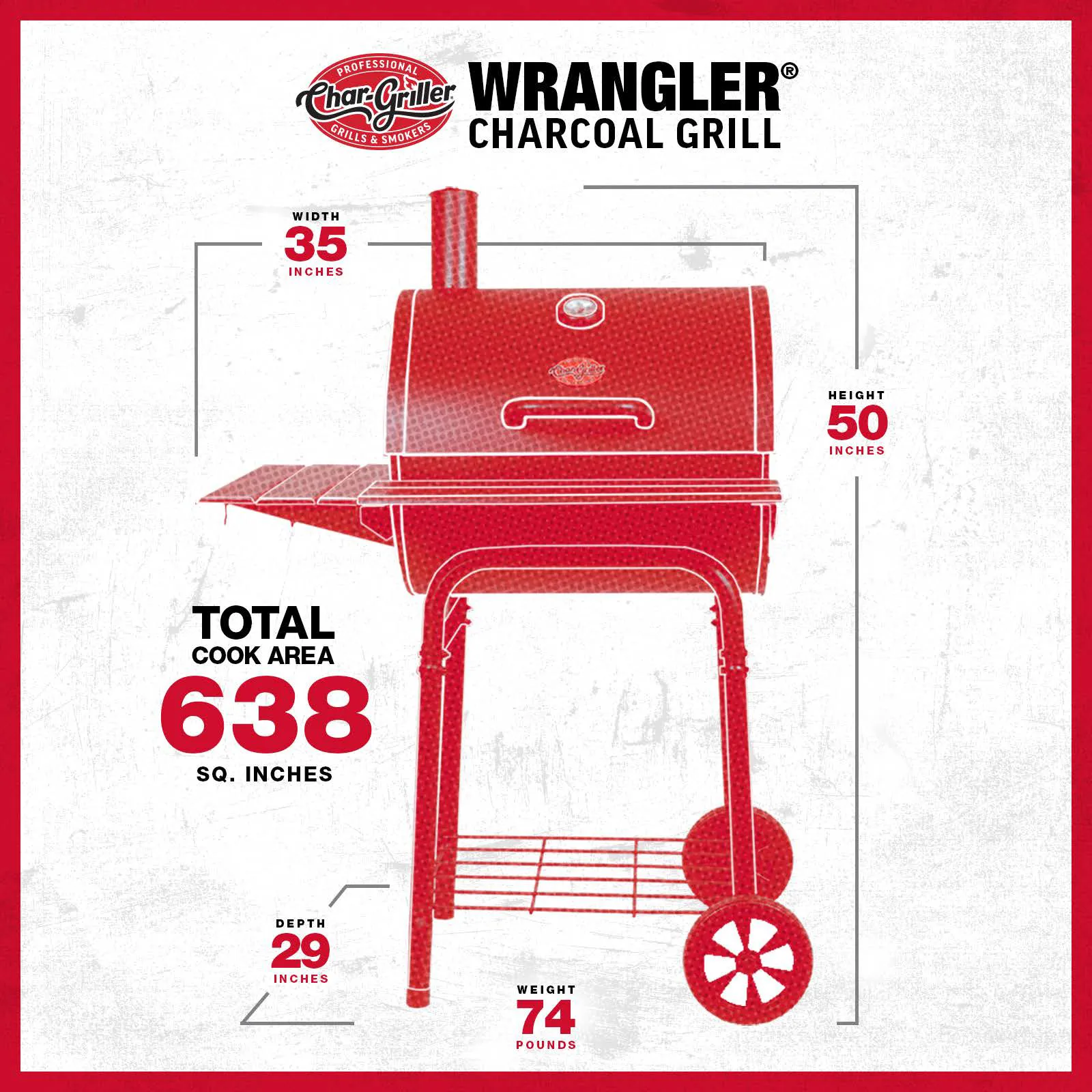 Wrangler® Charcoal Grill, Classic