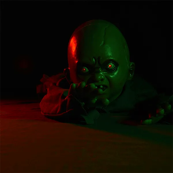 Zombie Baby Animated Auto Crawling Halloween Prop